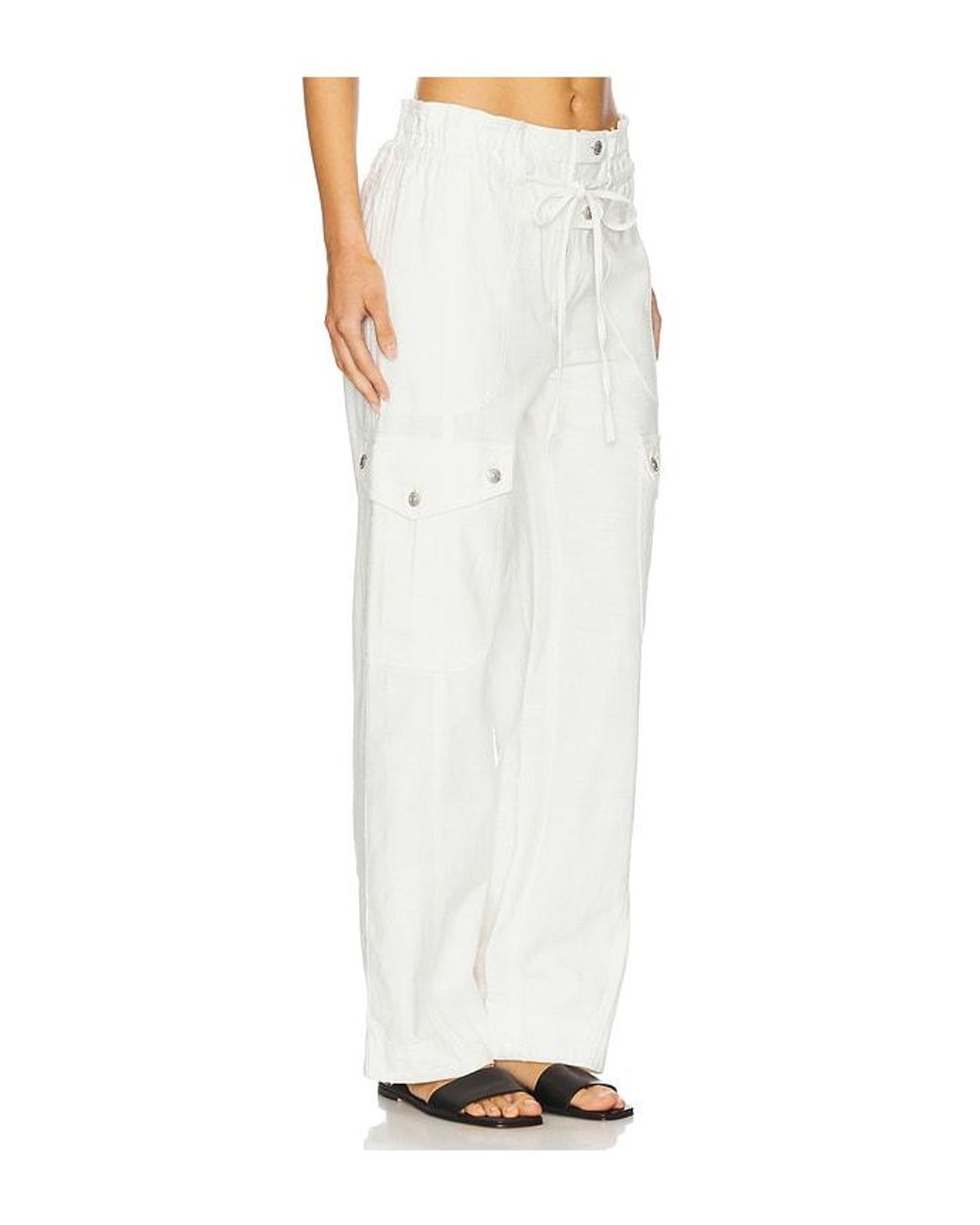 Free People White Park Ave Pant