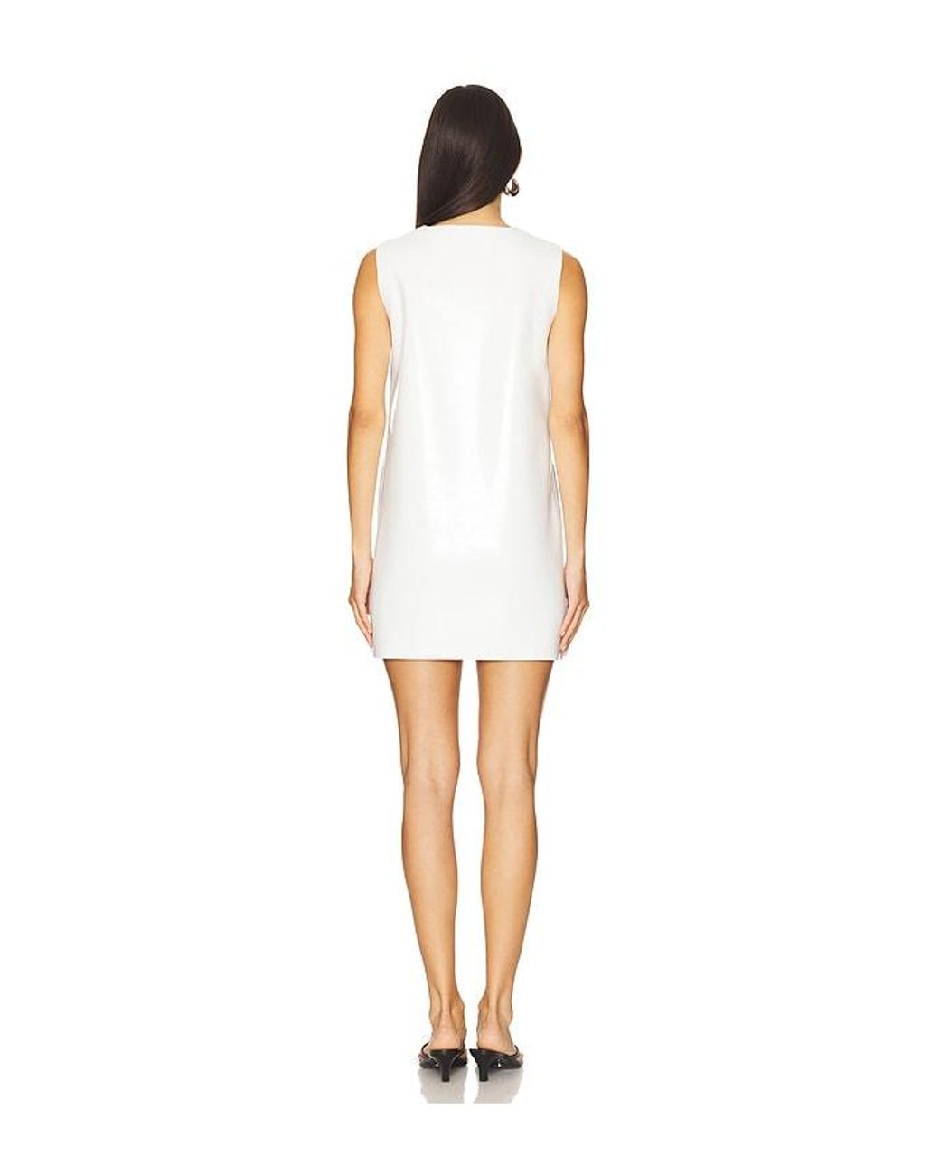 Norma Kamali White Sleeveless Mini Dress