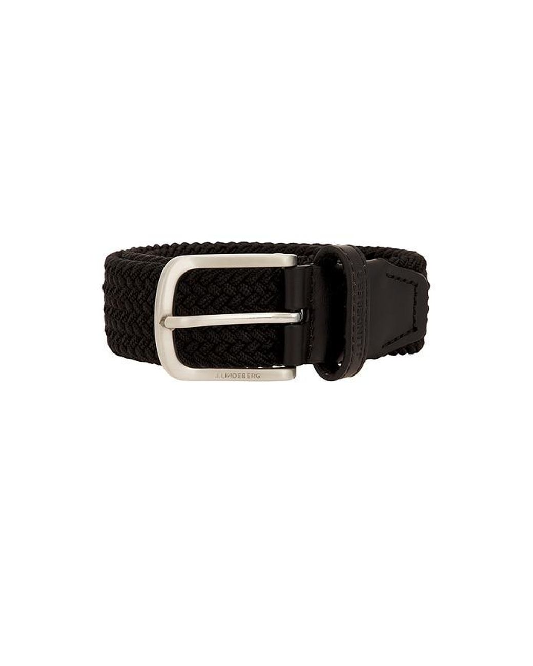 J.Lindeberg Black Bernhard Belt for men