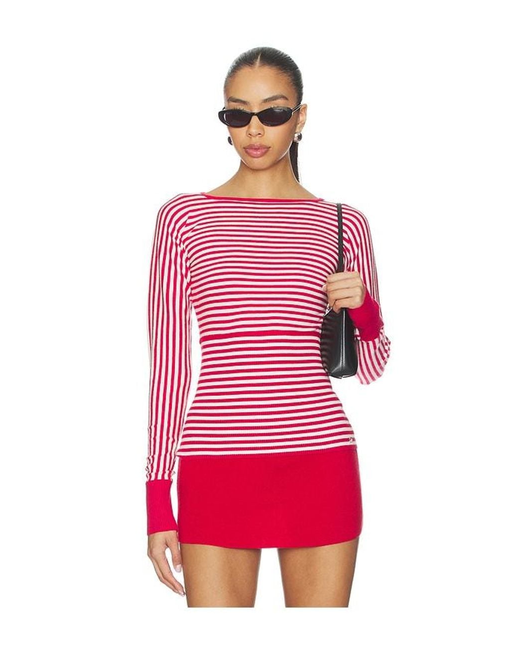 Miaou Red Odessa Top