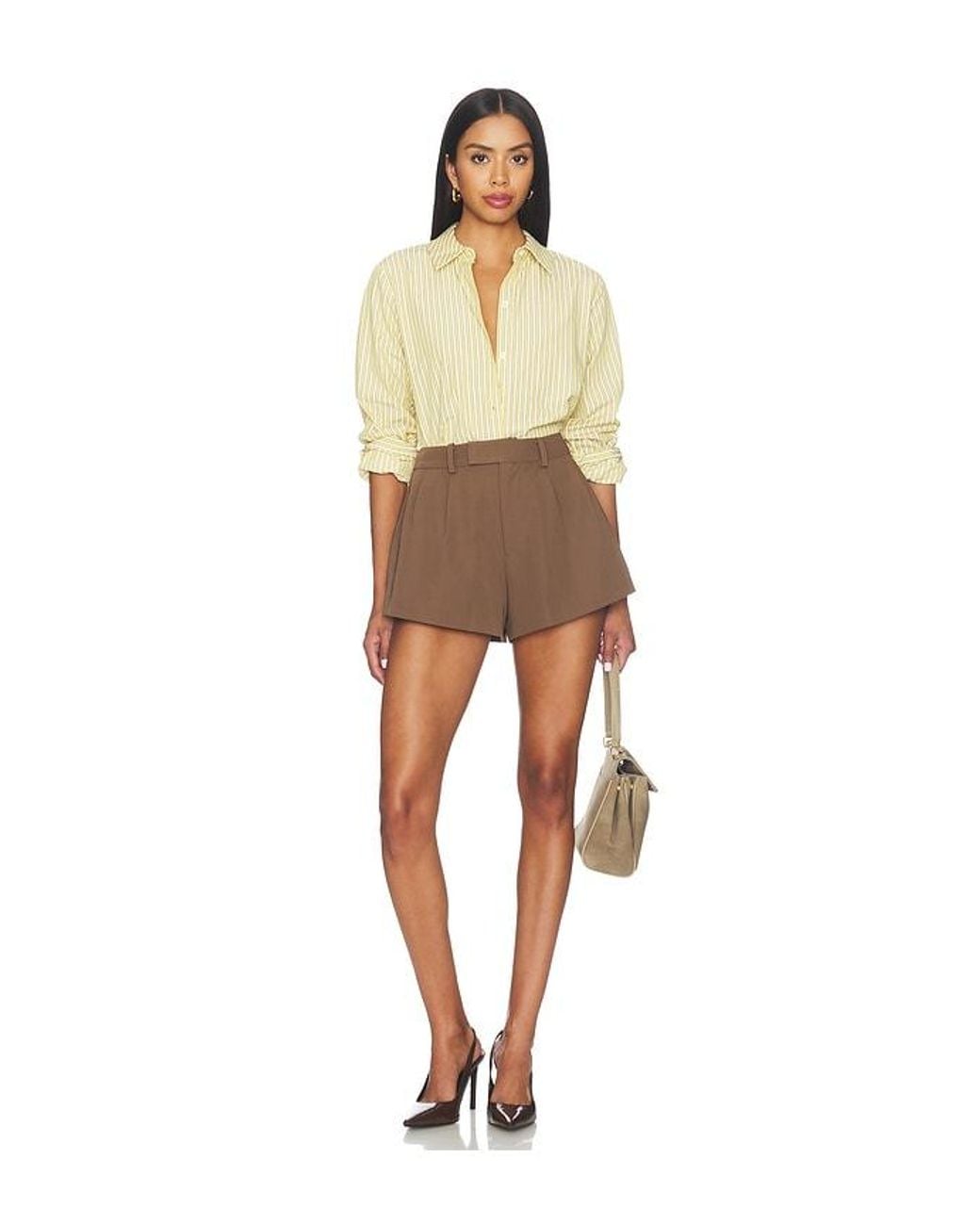 Lovers + Friends Brown Jamie Short