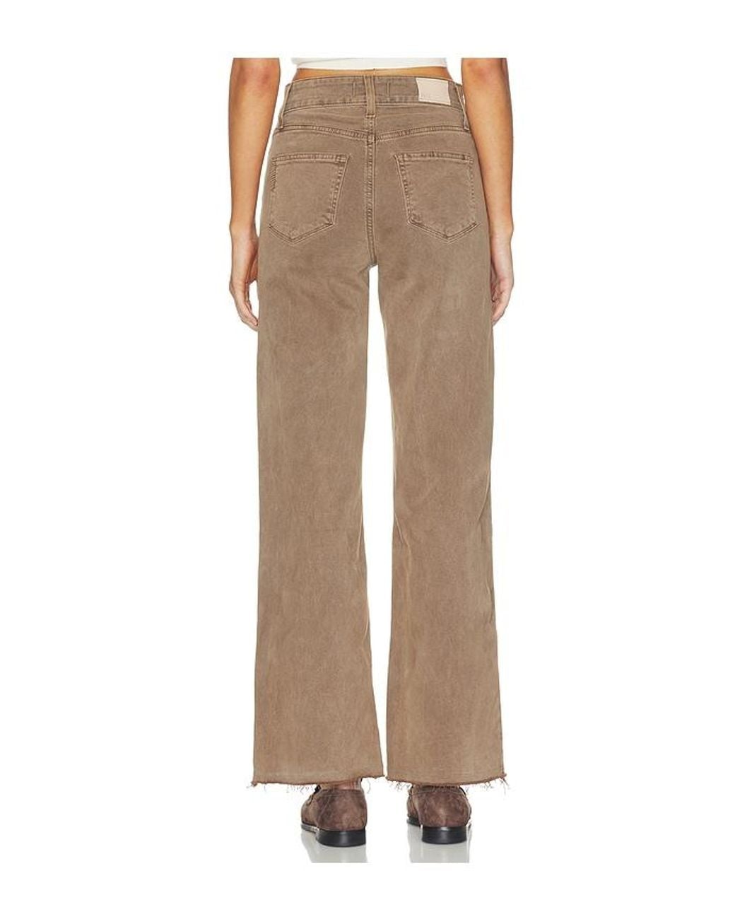 PAIGE Natural Anessa Wide Leg Jeans