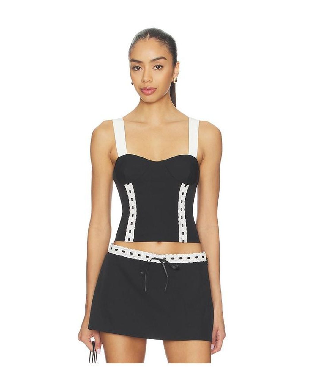 BY.DYLN Black Juliette Top