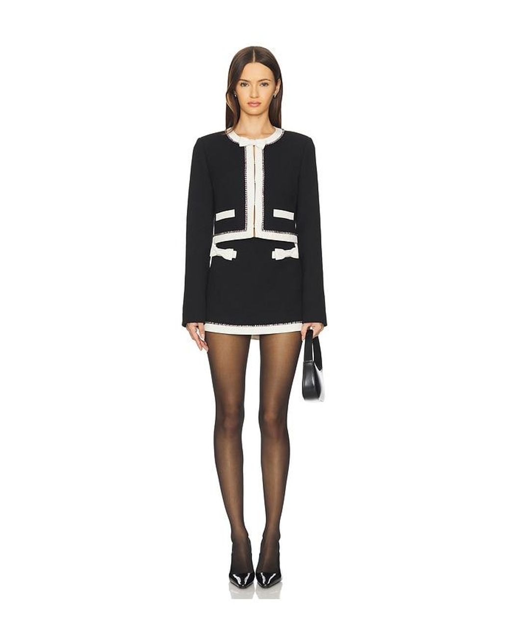 LoveShackFancy Black Ralphette Jacket