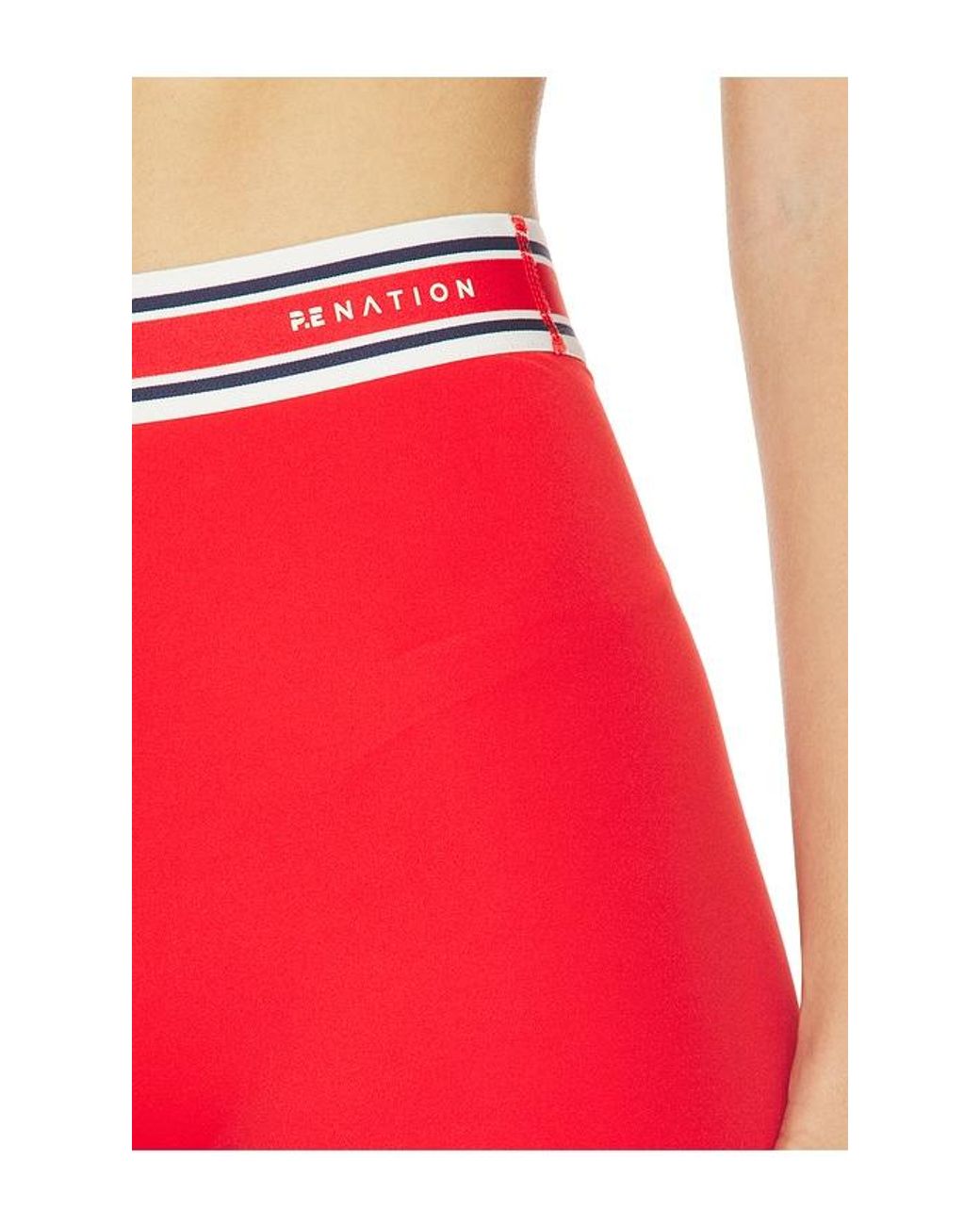 P.E Nation Red Avant 5 Inch Bike Short