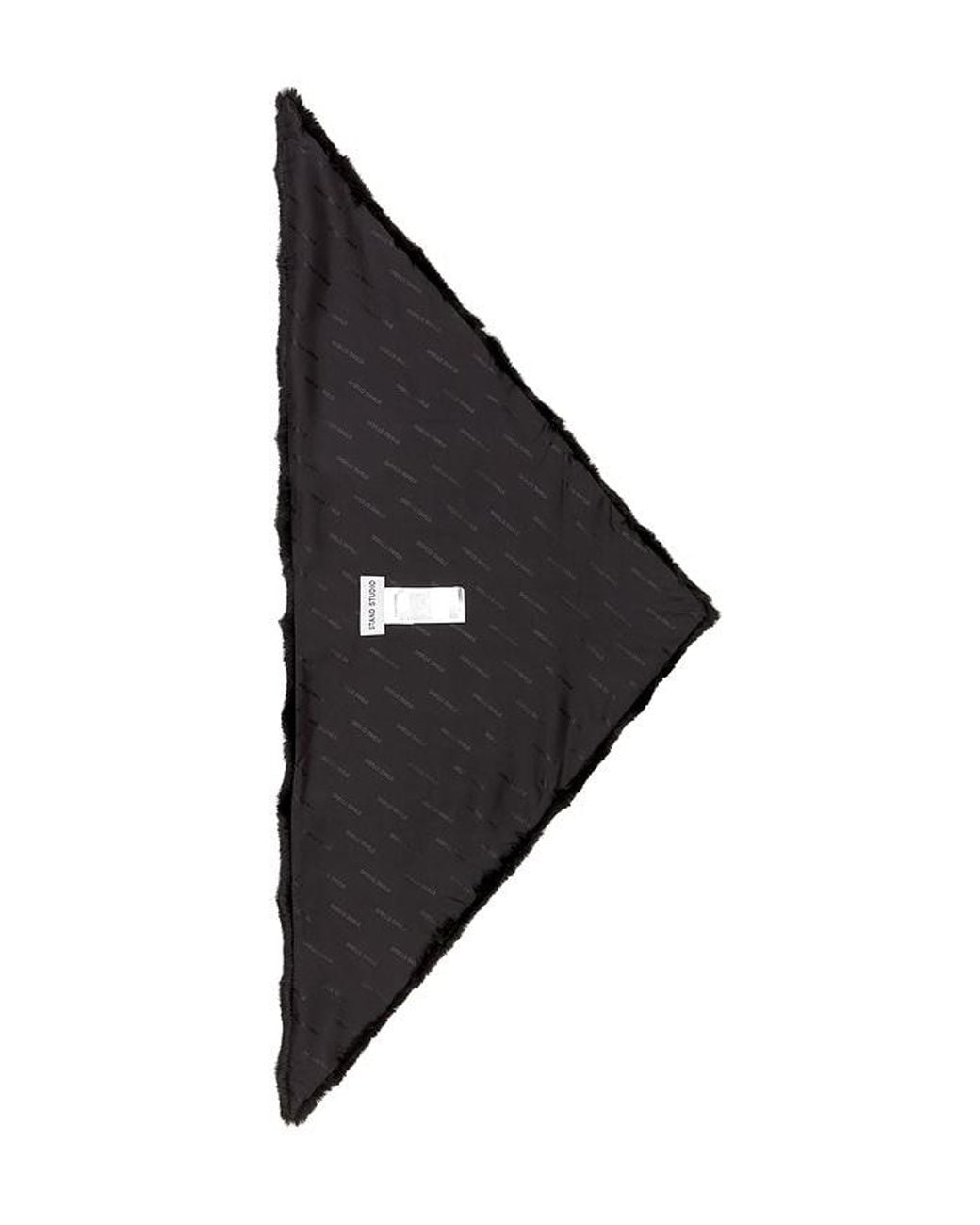 Stand Studio Black Cassi Faux Fur Scarf
