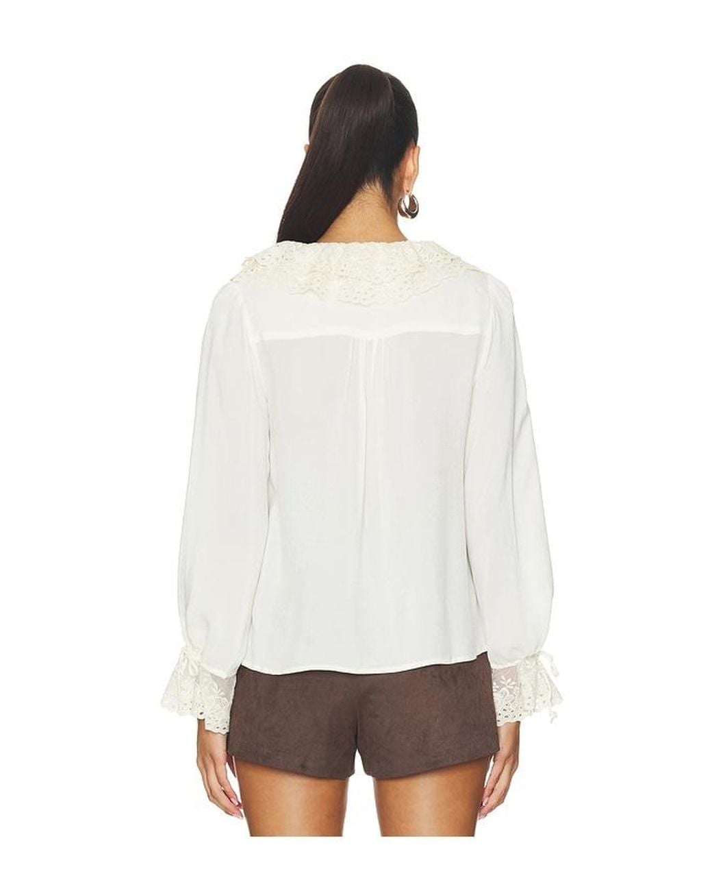 Astr White Christy Top