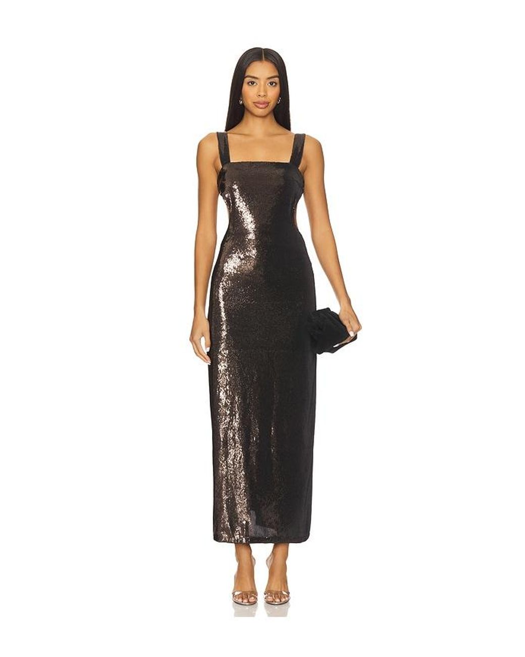 Kate Barton Black Hazel Cut-Out Maxi Dress