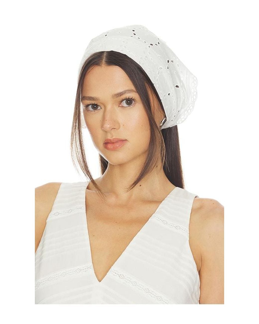 Lovers + Friends White Paloma Triangle Scarf