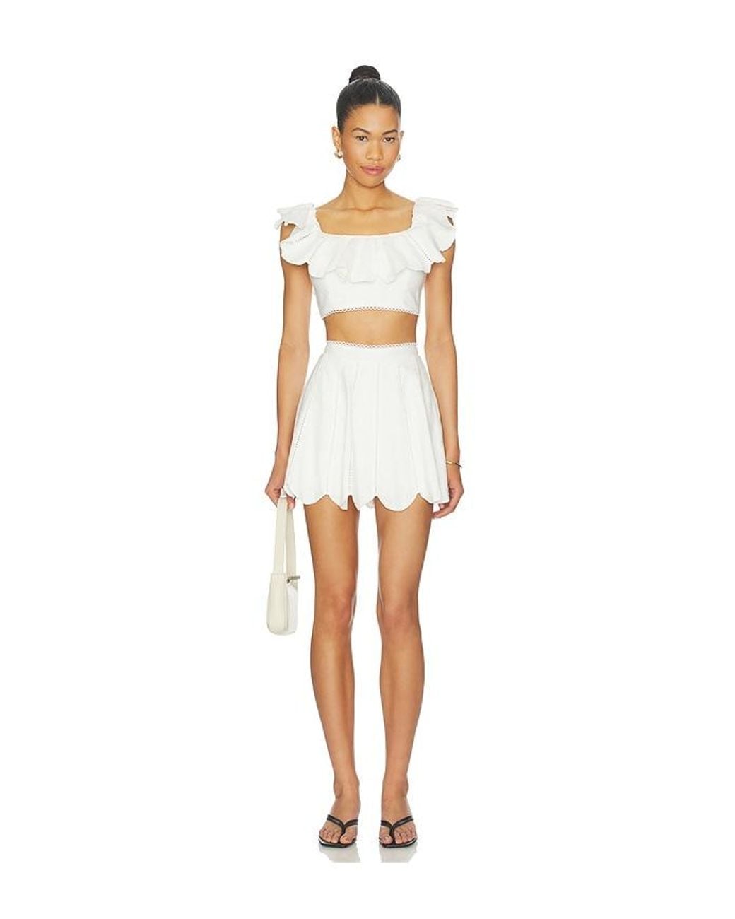 AZULU White Nela Top