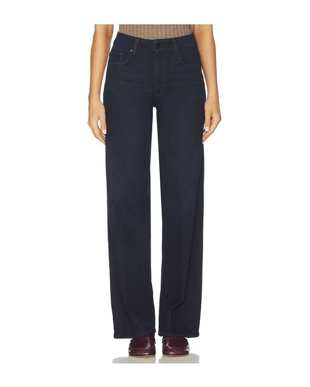 PAIGE Blue Sasha Wide Leg Jeans