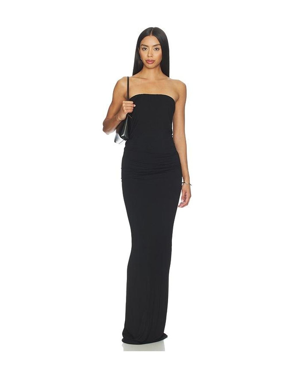 ÉTERNE Black Twist Maxi Dress