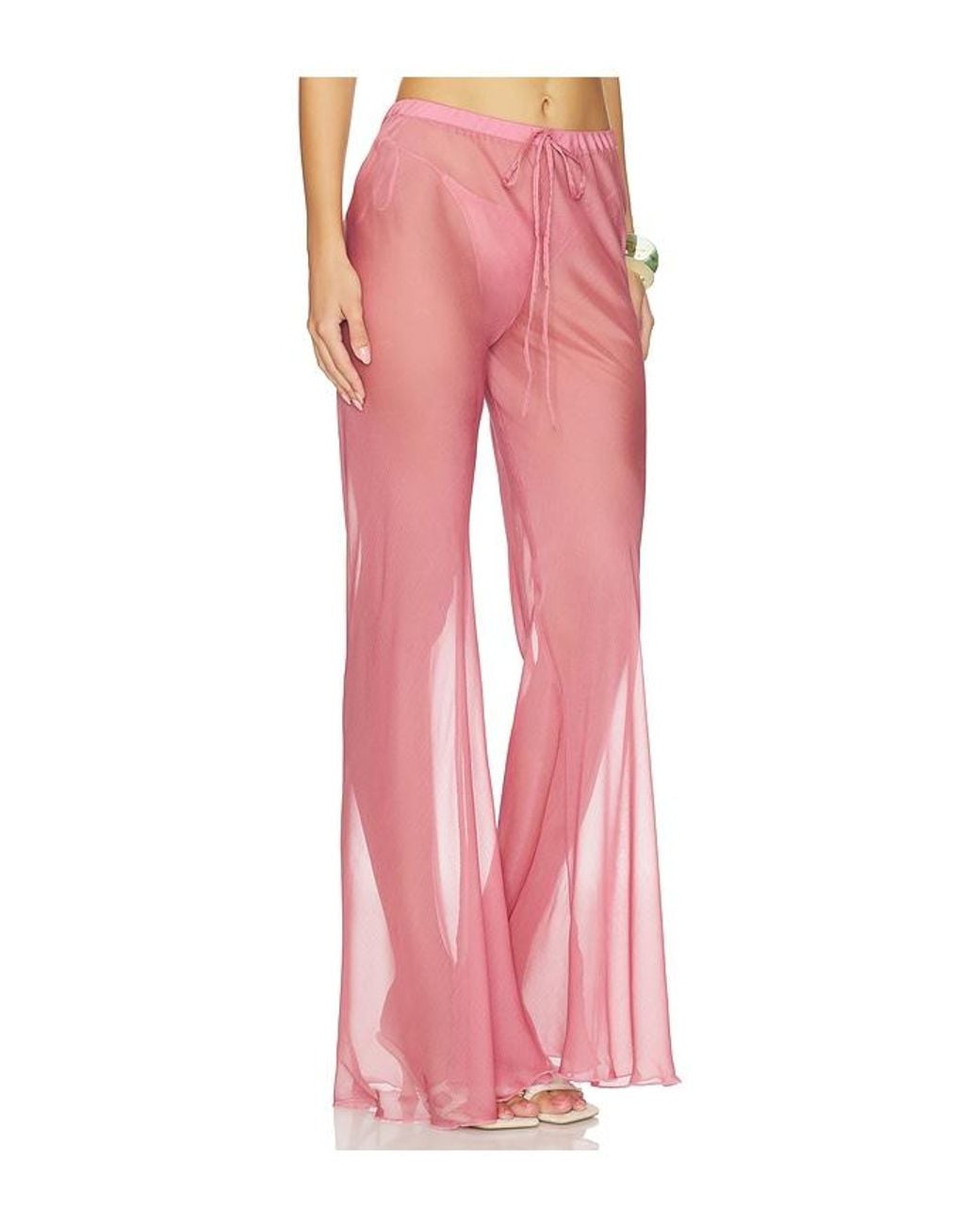 Shani Shemer Pink Kairo Wide Leg Pants