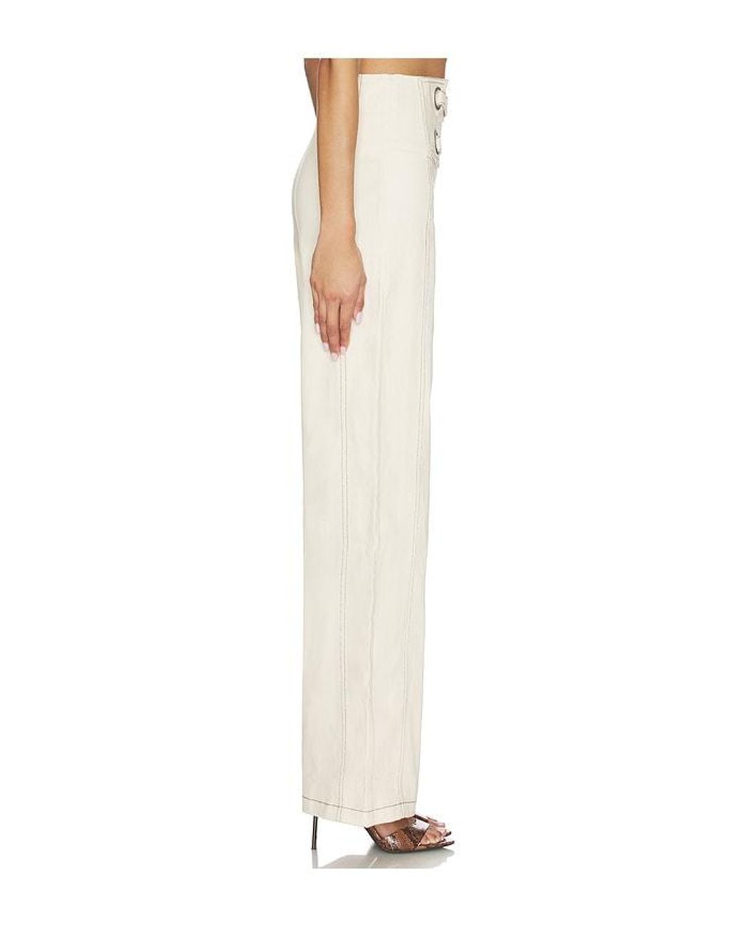 BY.DYLN White Emmett Pant