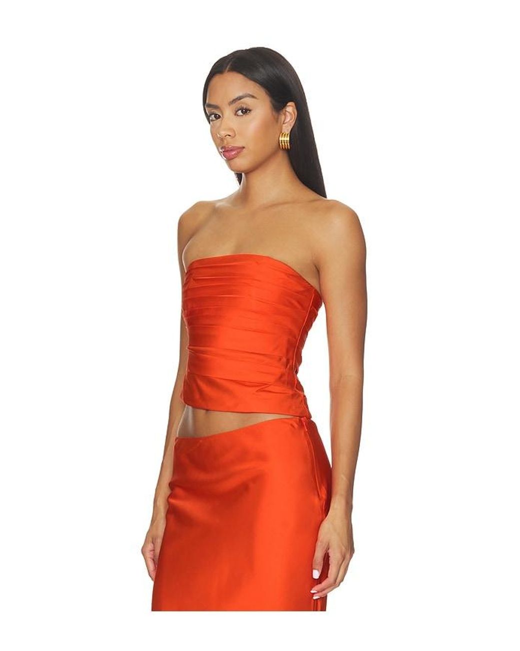 Cult Gaia Orange Krisha Top