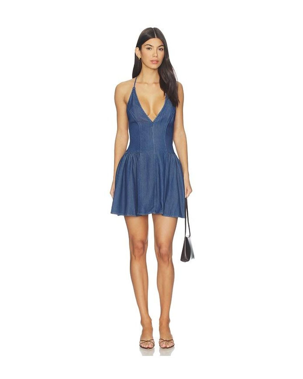 Lovers + Friends Blue Kennet Mini Dress