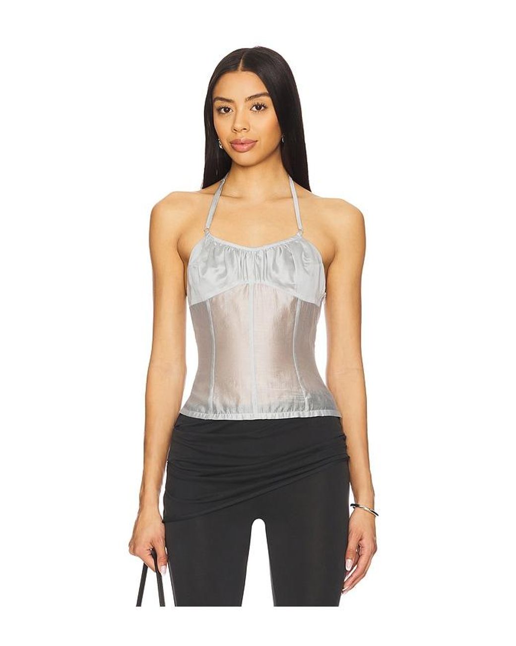 Belle Anna Black Flore Top