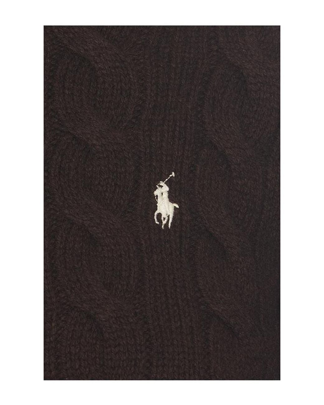 Polo Ralph Lauren Black Crew Neck Cardigan Sweater