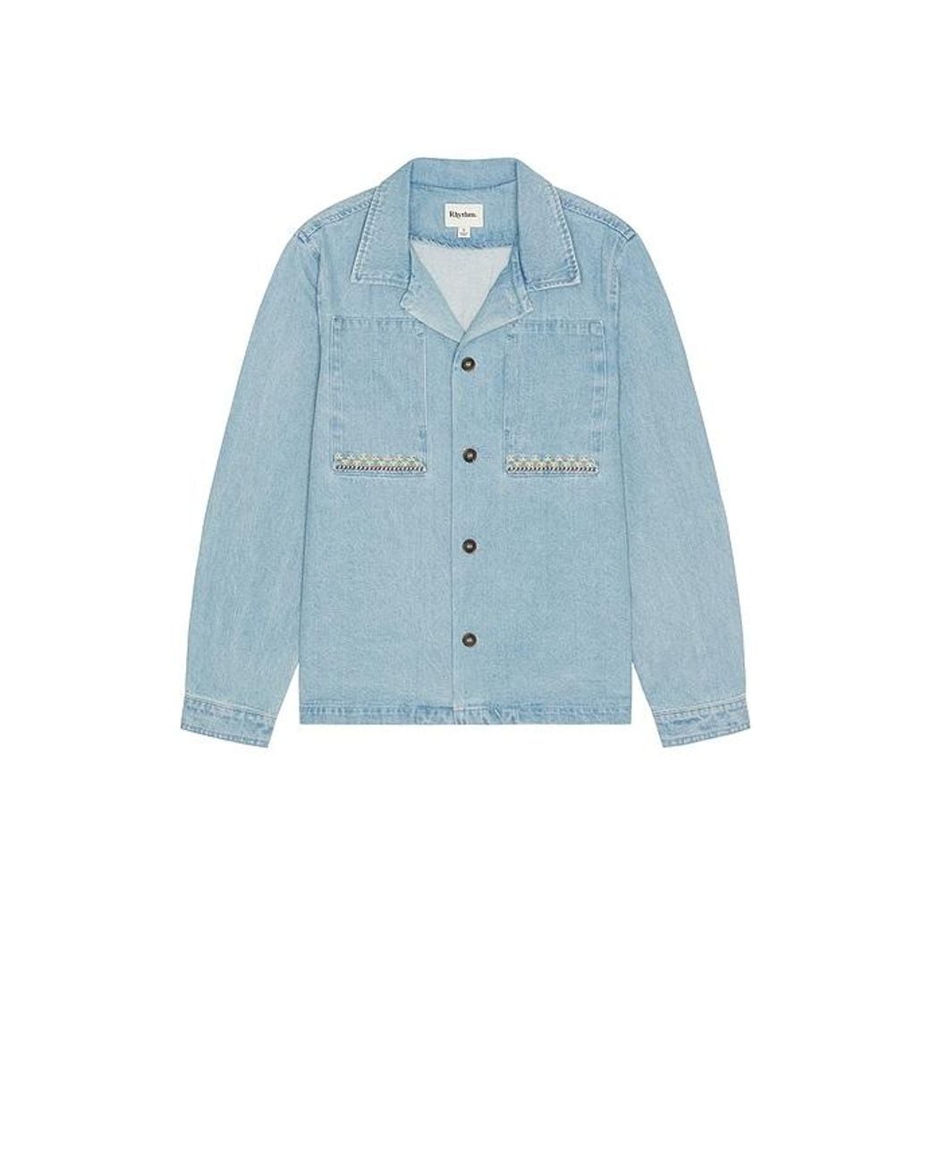 Rhythm Blue Arguam Long Sleeve Shirt for men