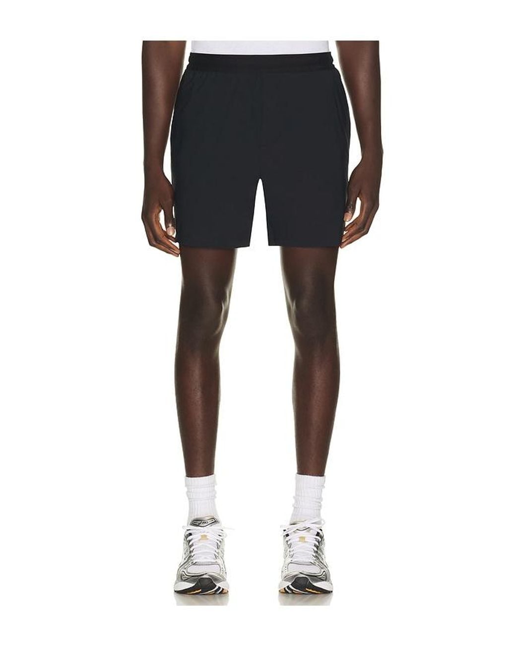 Beyond Yoga Black Warplite Range Lined Short for men