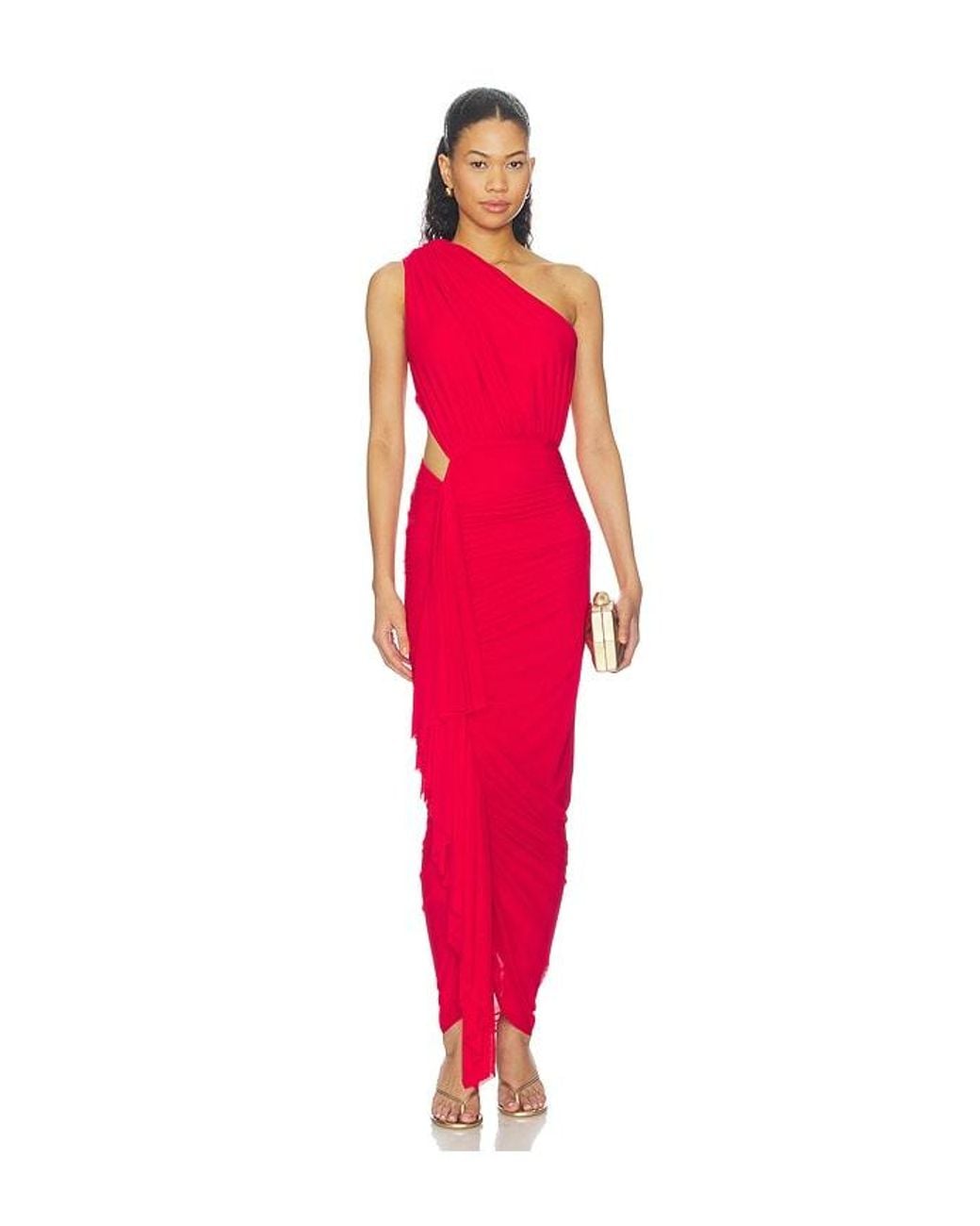 superdown Red Juliet Midi Dress