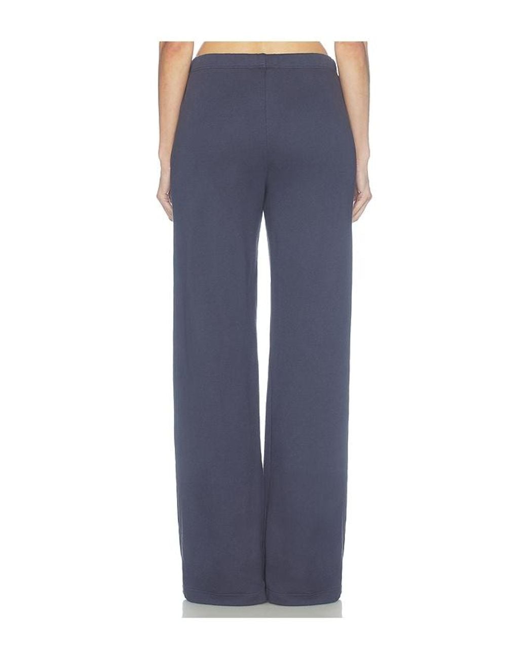 ÉTERNE Blue French Terry Oversized Wide Leg Sweatpant