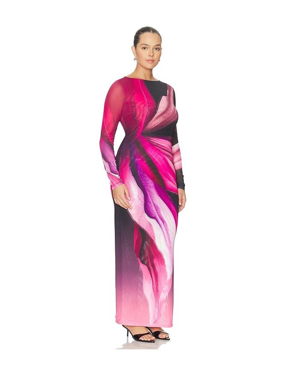 AFRM Pink Phyll Midi Dress