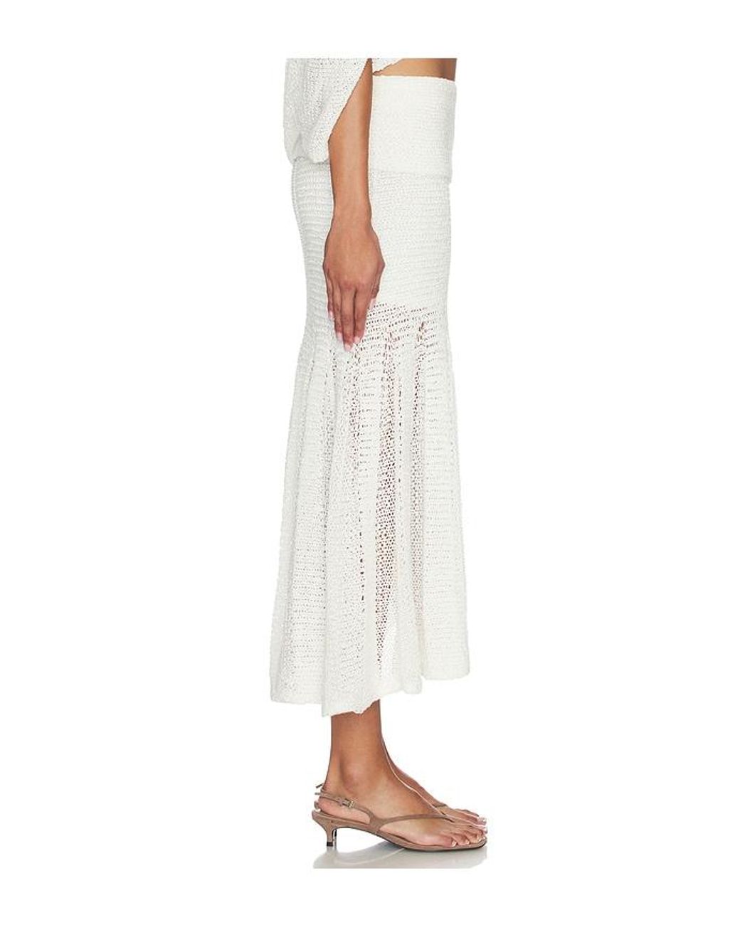 Et Ochs White Kiernan Knit Skirt
