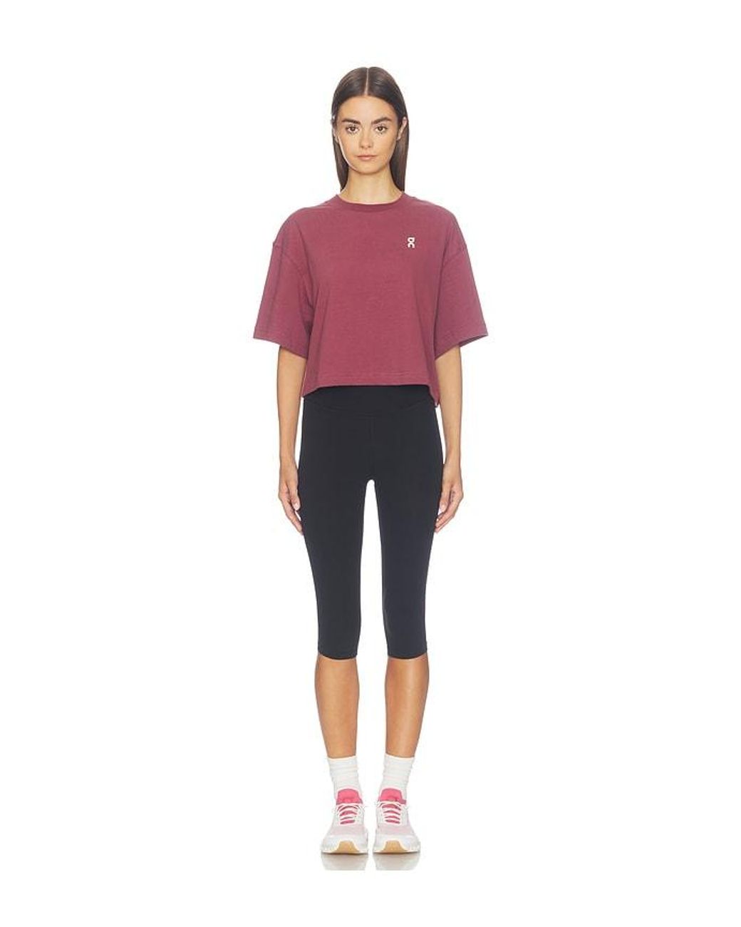 On Shoes Red Club Boxy-T