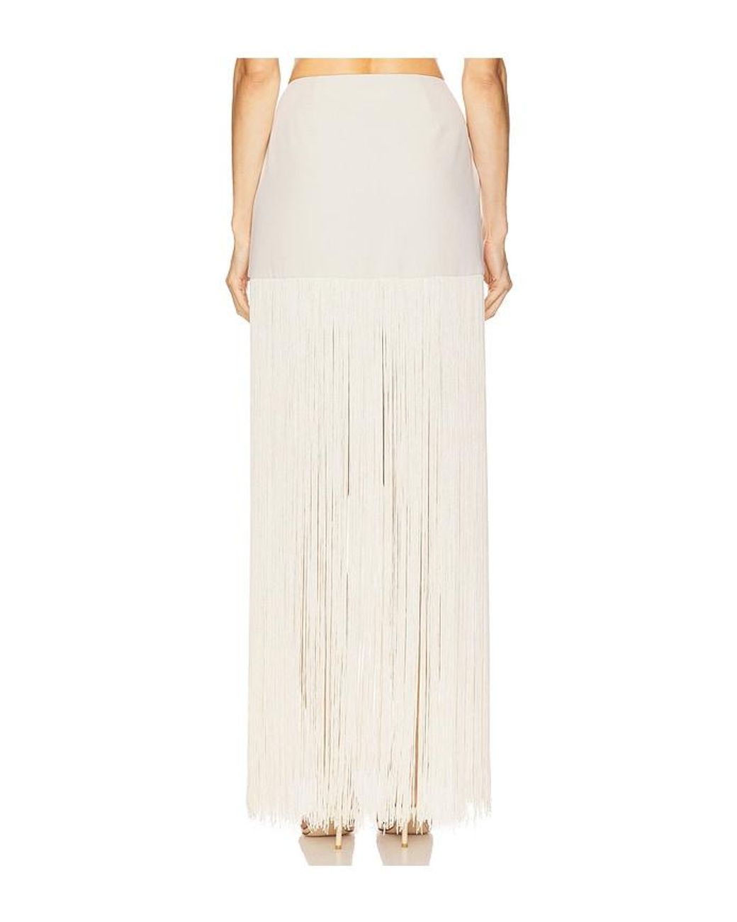 Camila Coelho White Goldie Maxi Skirt