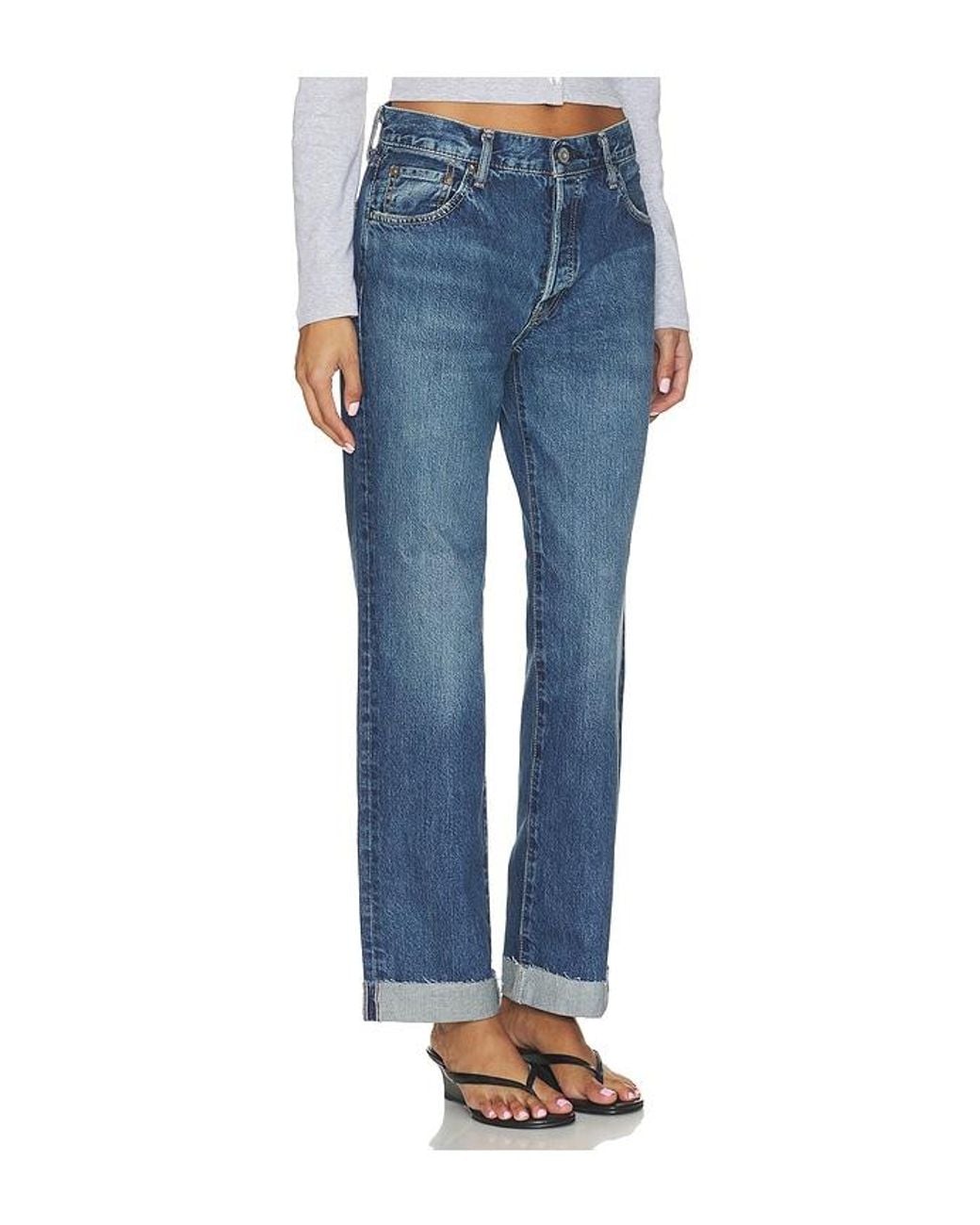 Moussy Blue Kent Straight Leg Jeans