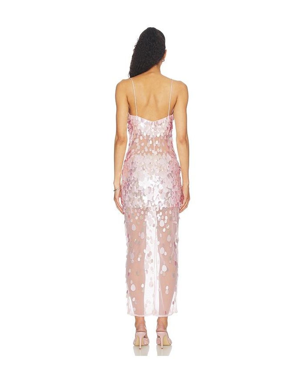 retroféte Pink Mischa Midi Dress