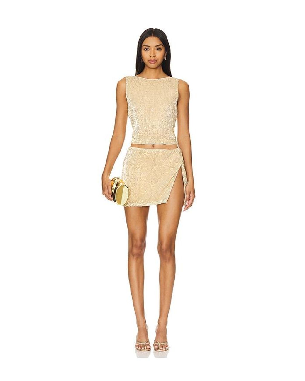 Lovers + Friends White Selma Mini Skirt