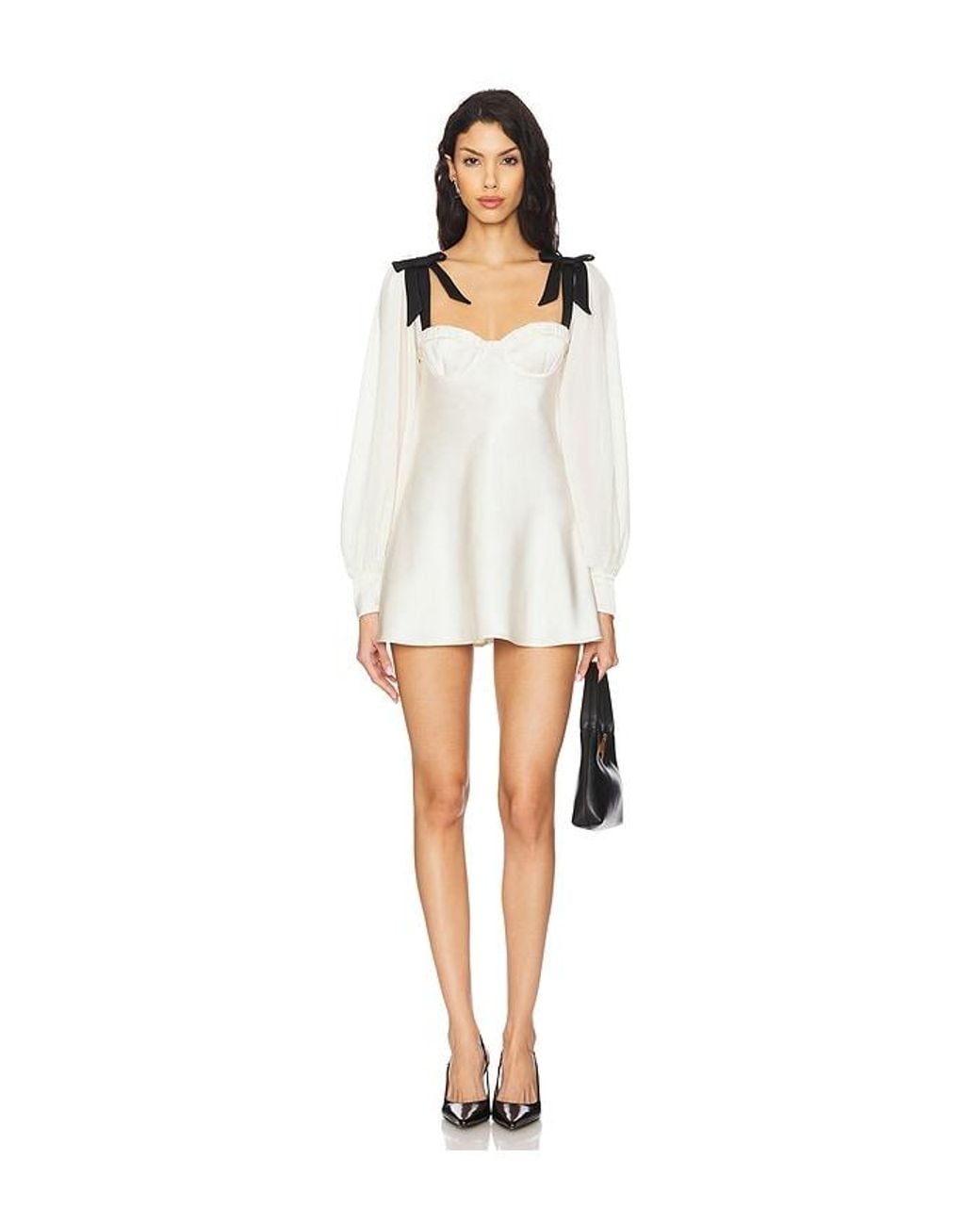tracy mini dress in ivory majorelle Baylee White Maxi dress