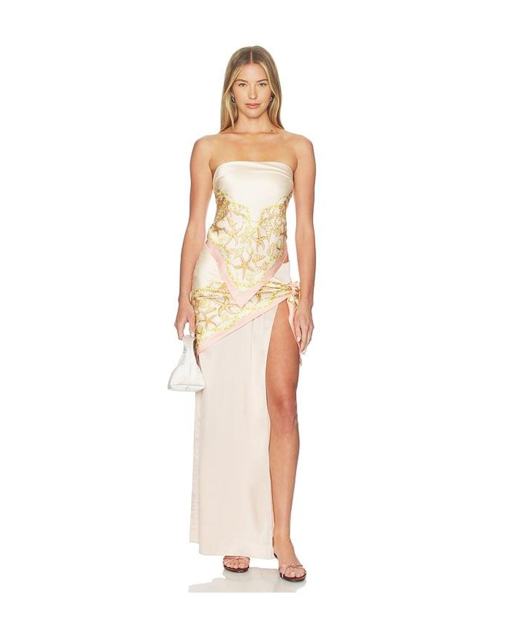 Lovers + Friends White Reese Maxi Skirt