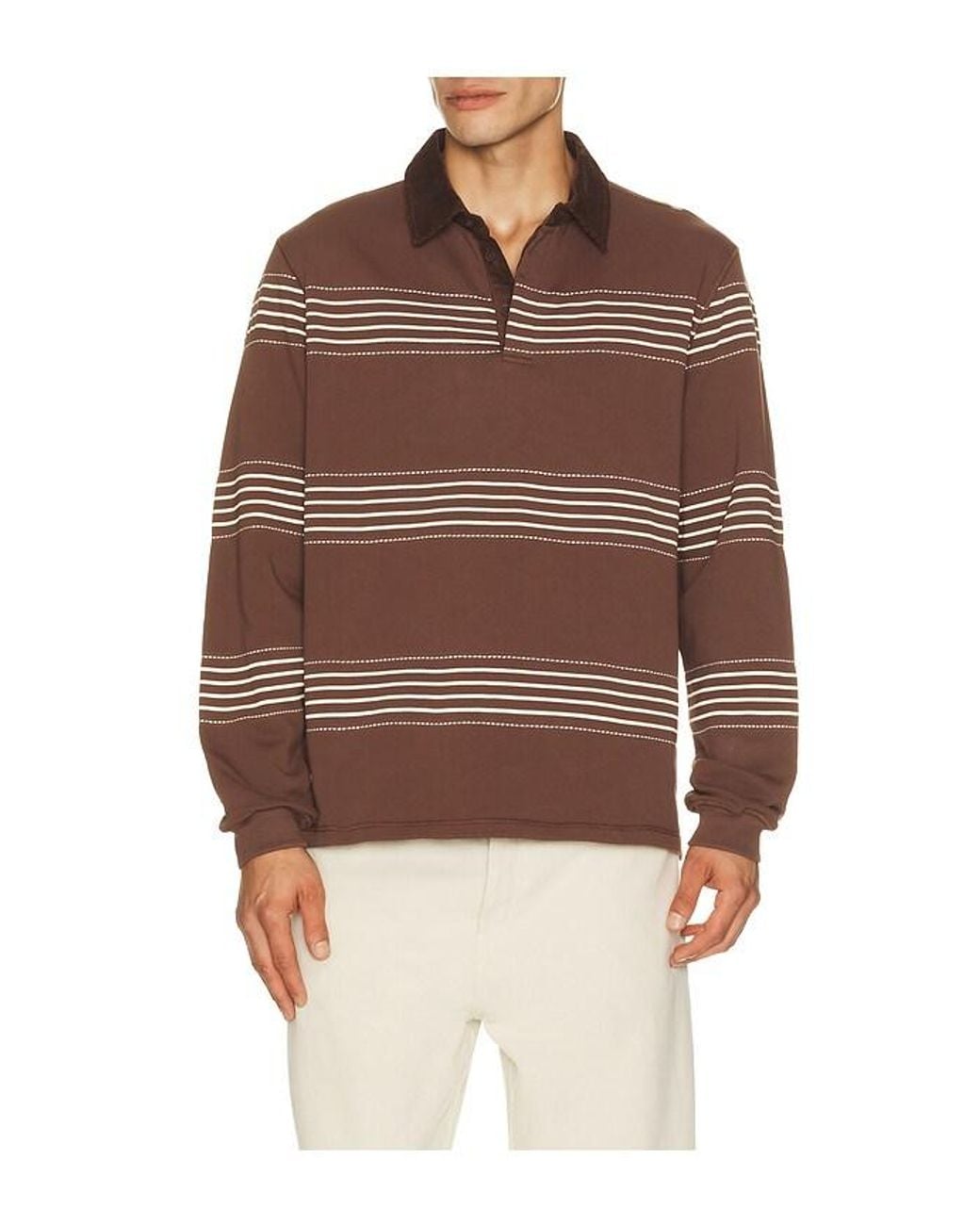 Percival Brown Editor Rugby Sweatshirt for men