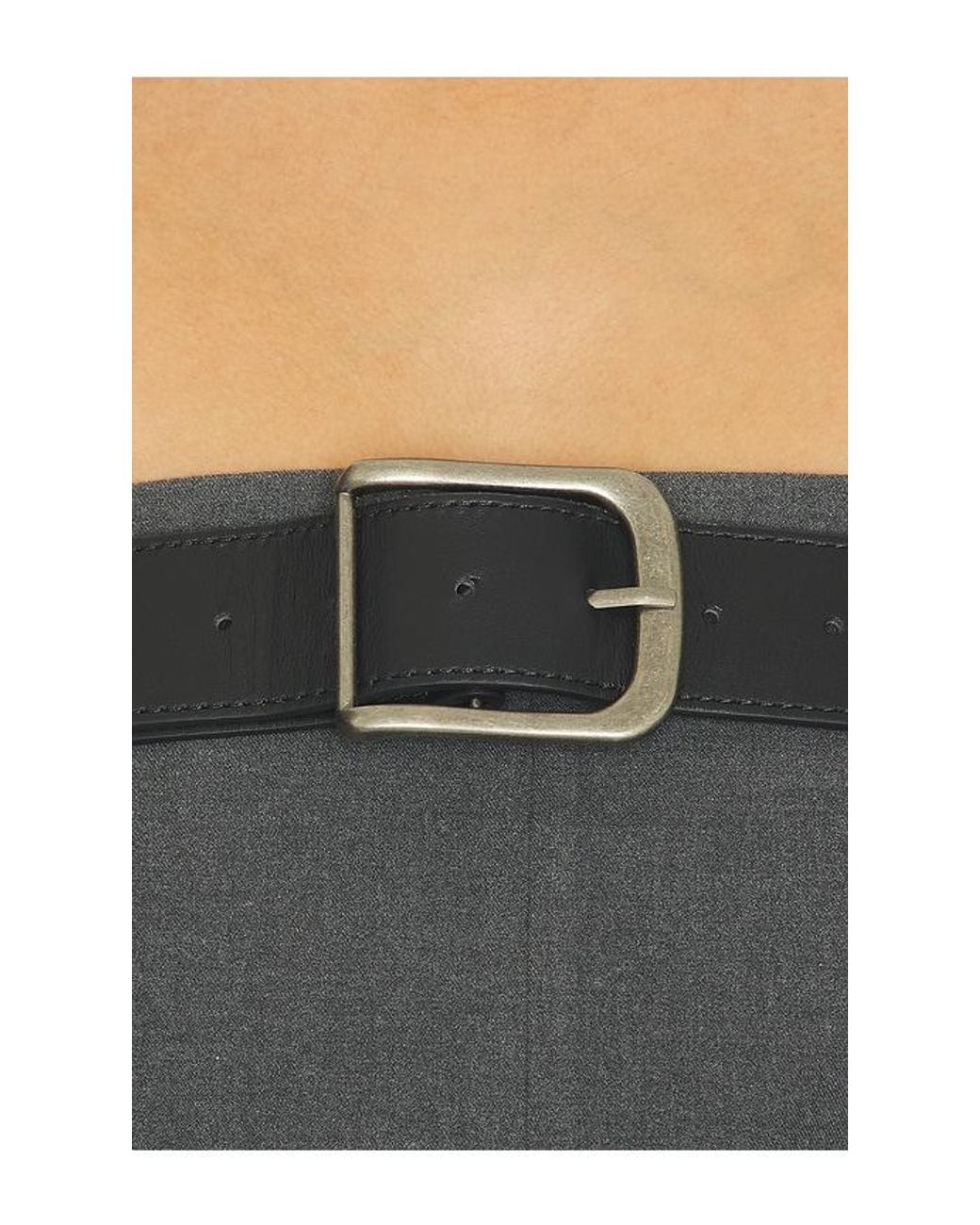 MARRKNULL Gray Dislocation Crop Dress