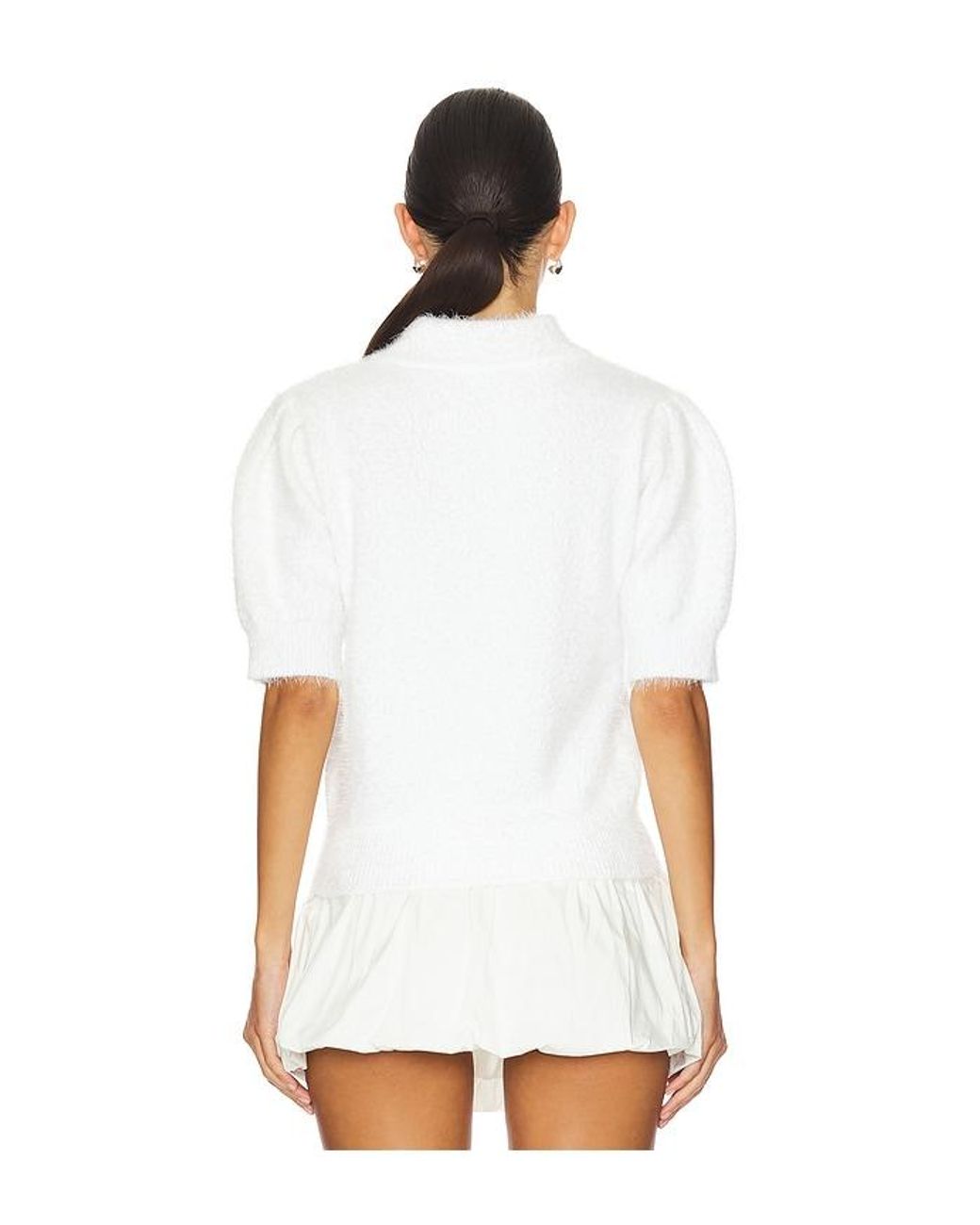 Bobi White Sweater Blouse