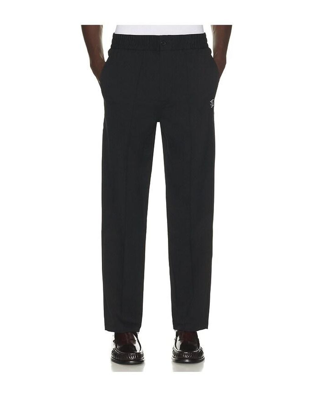 Filling Pieces Black Coach Pants Twill Wool for men
