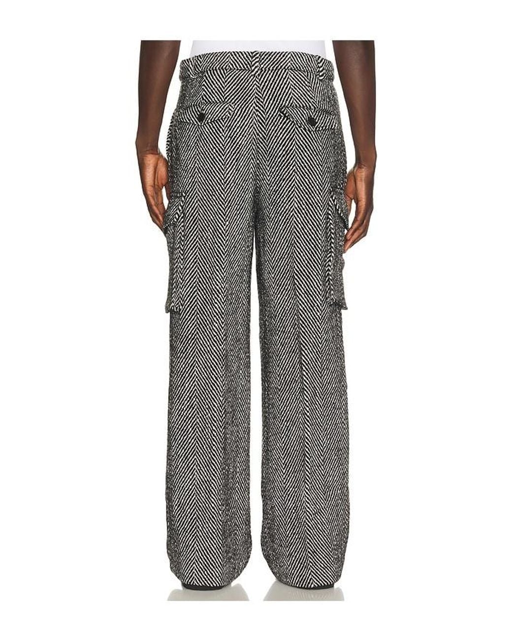 KROST Gray Eco Herringbone Cargo Pant for men