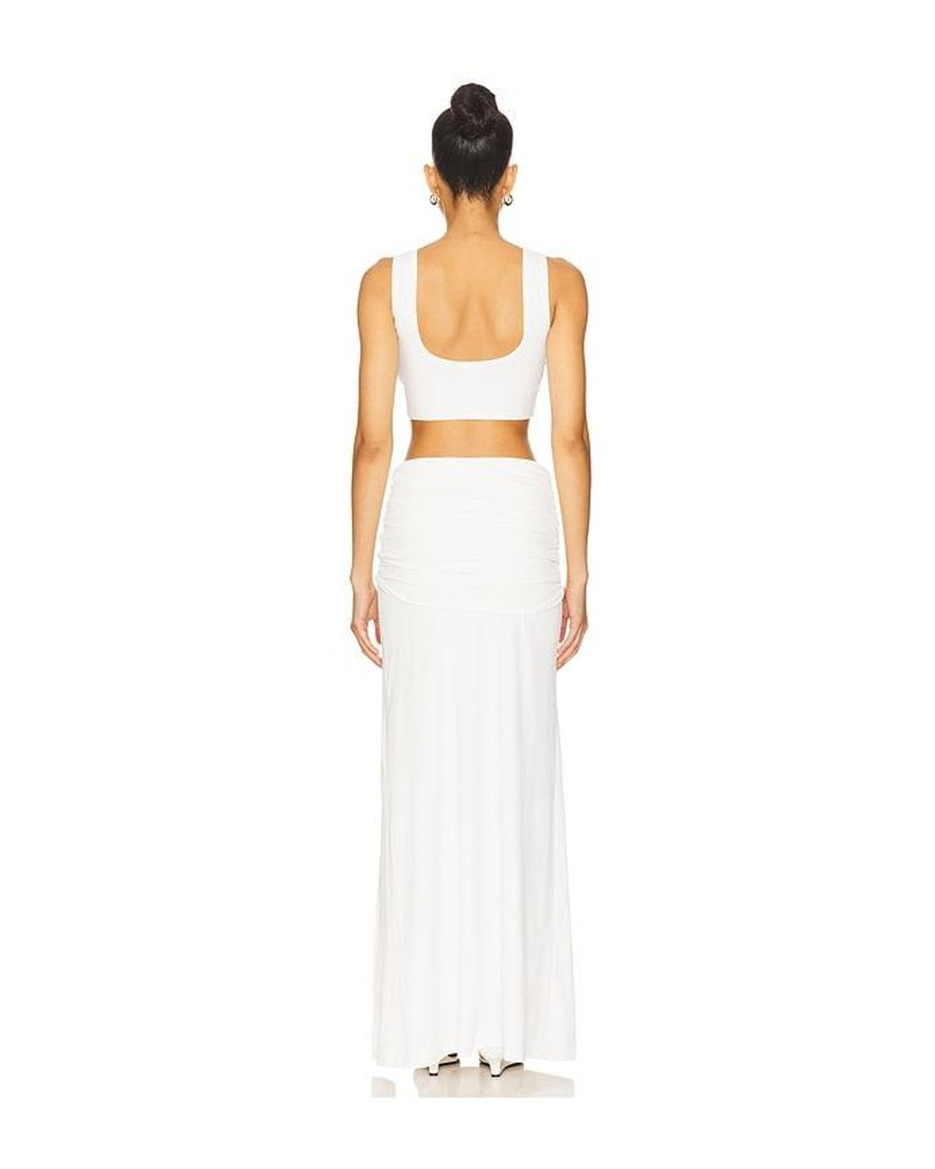 superdown White Leni Maxi Skirt Set