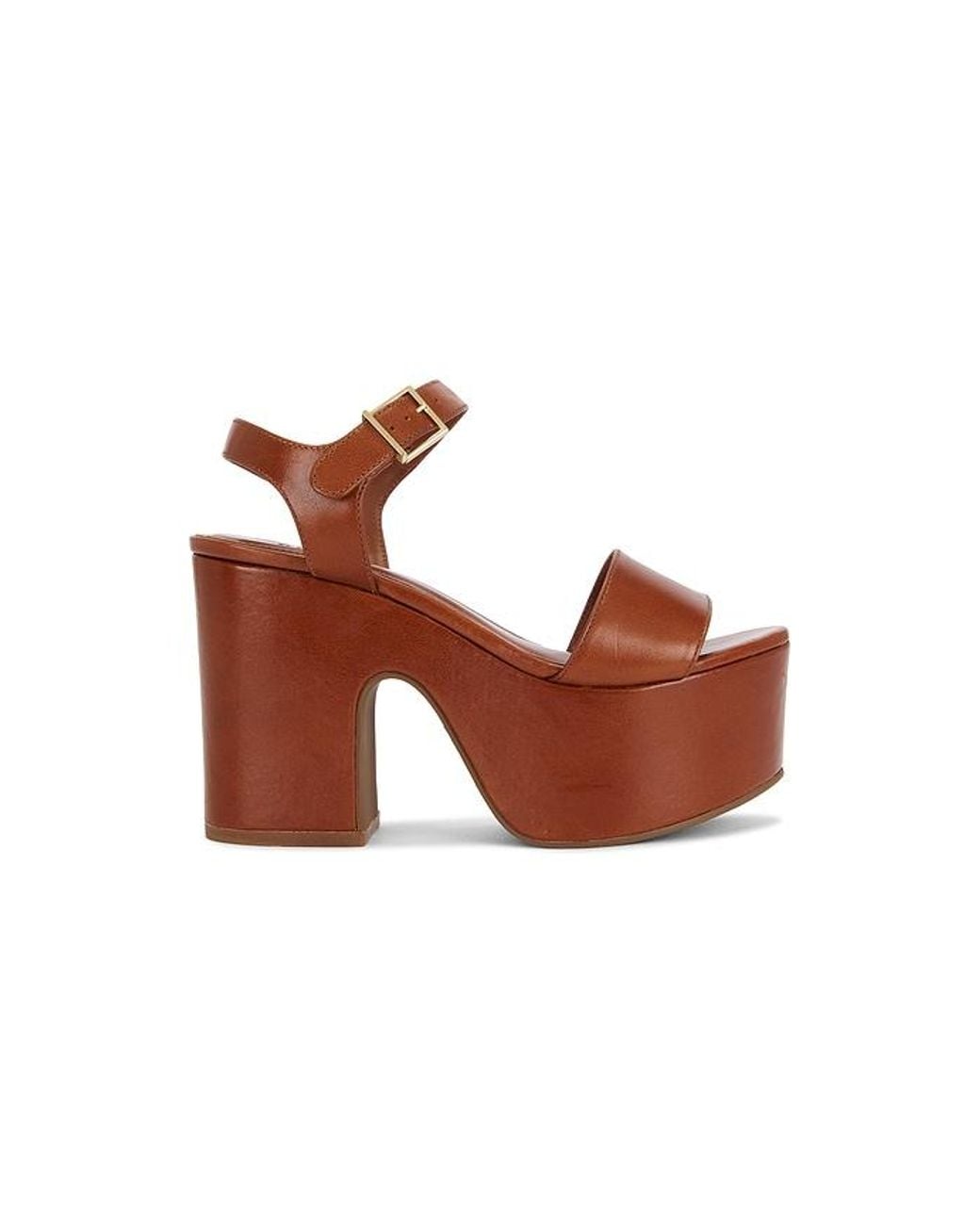 SCHUTZ SHOES Brown Tuke Platform Sandal