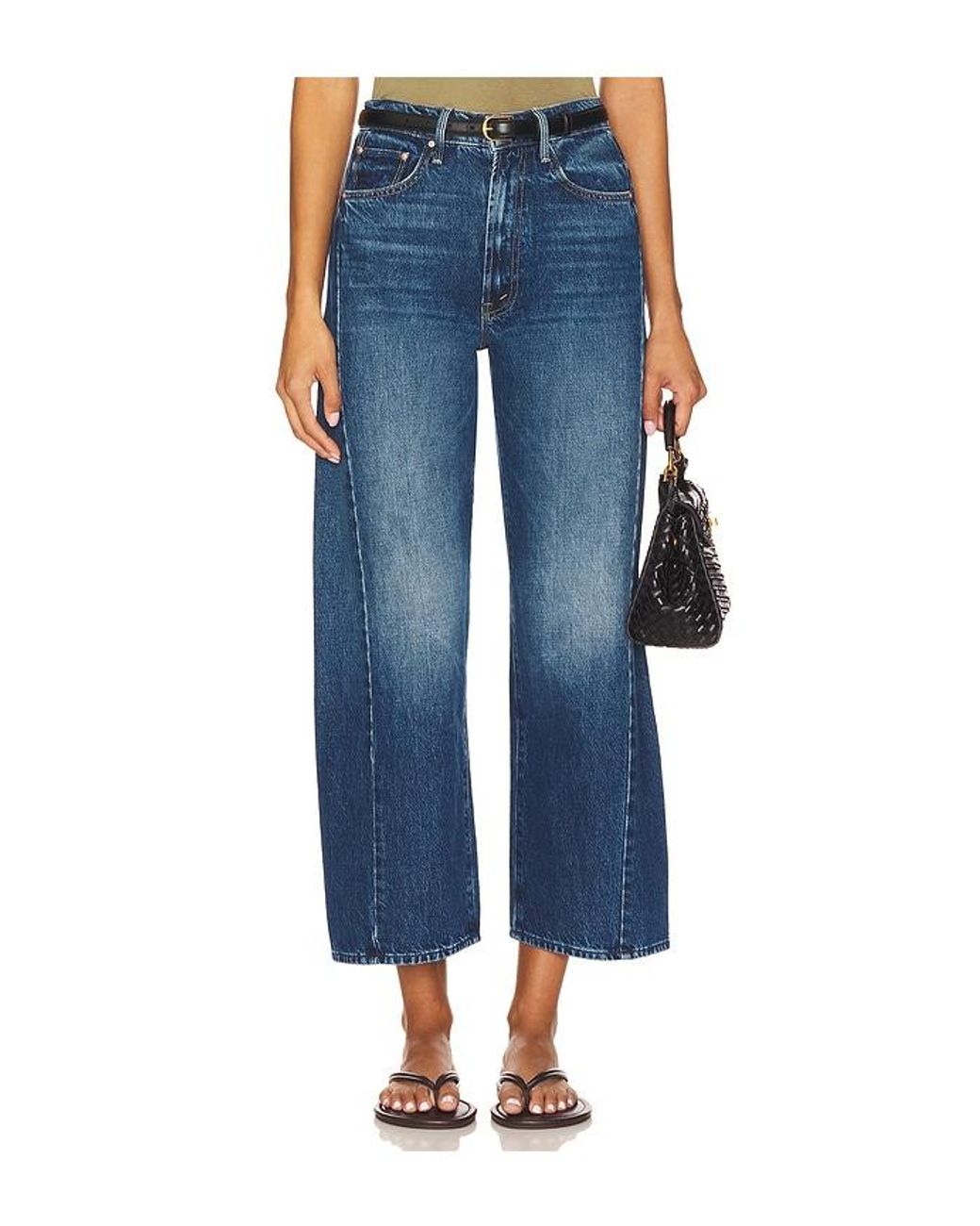 Mother Blue The Half Pipe Ankle Jeans