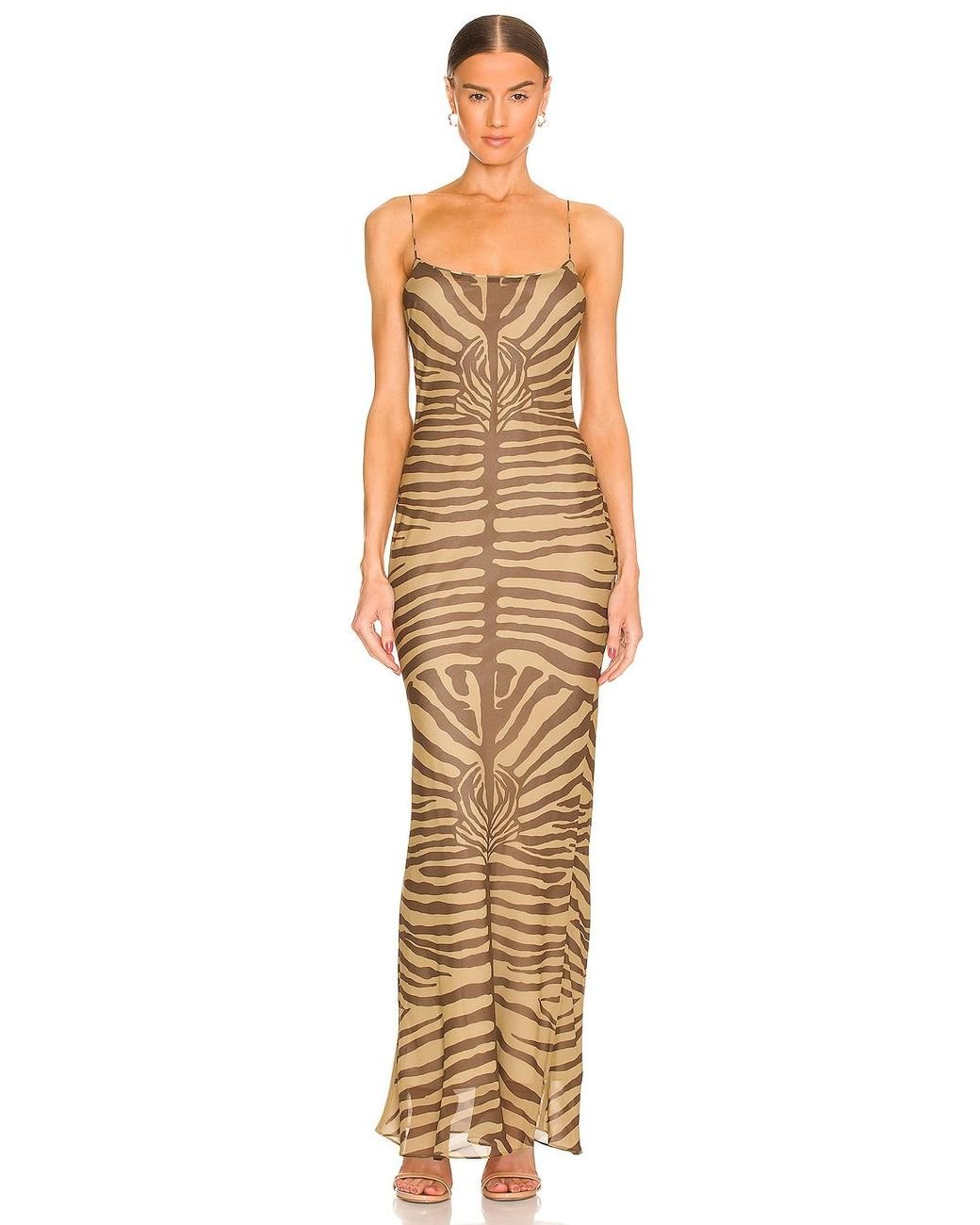 Ronny Kobo Zebra Scarlette Dress in Natural Lyst