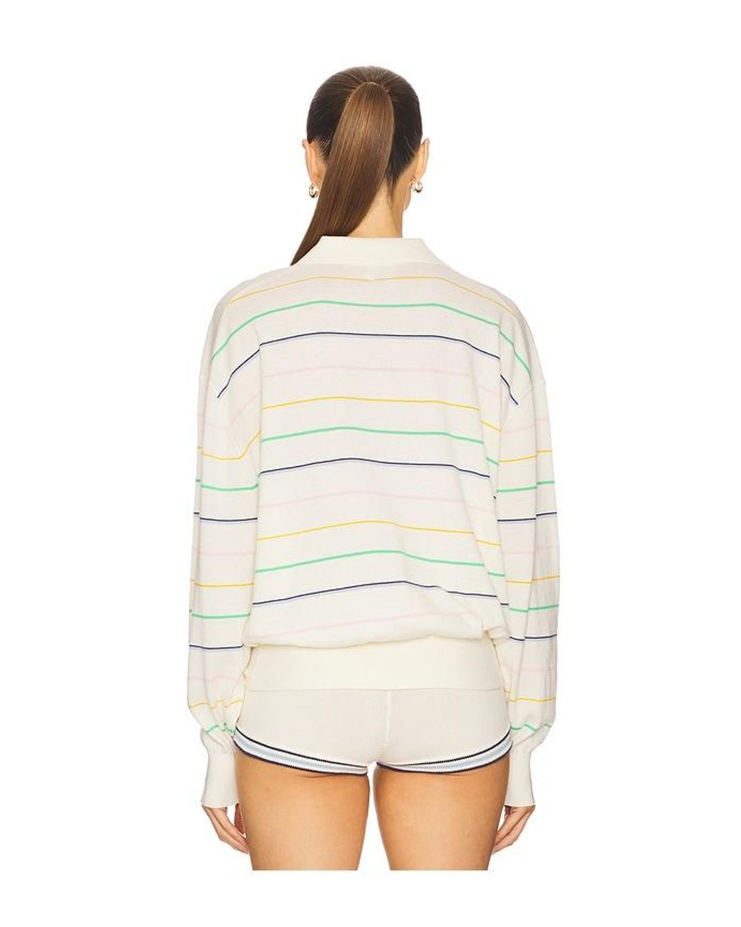 Helsa White Kaysee Oversized Polo