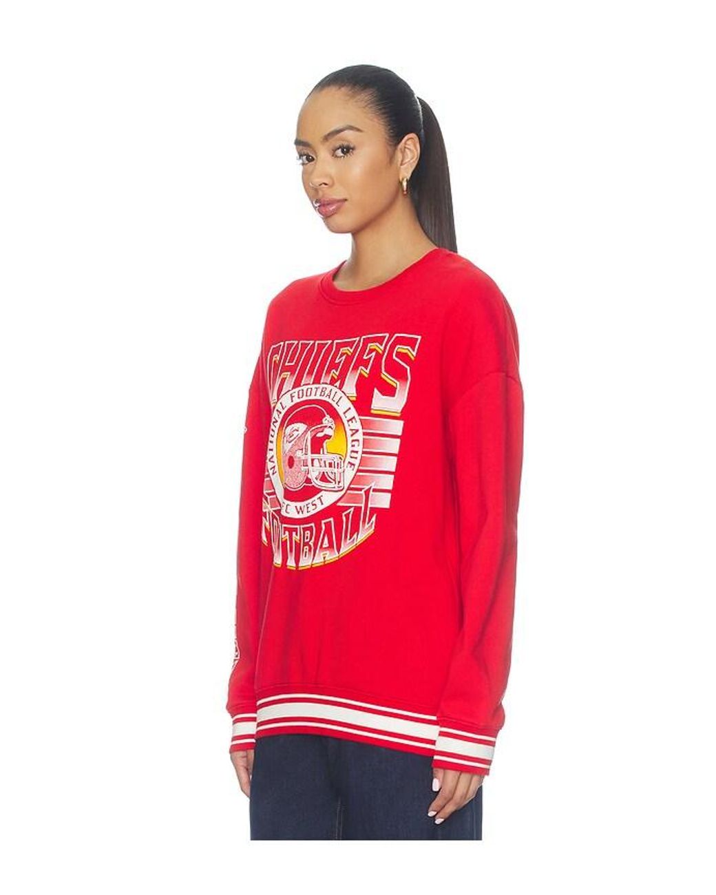 Junk Food Red Chiefs Striped Rib Crew Sweatshirt