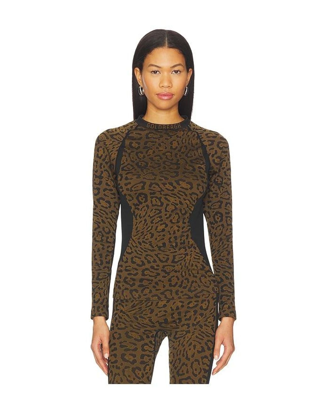 Goldbergh Brown Feline Baselayer Long Sleeve