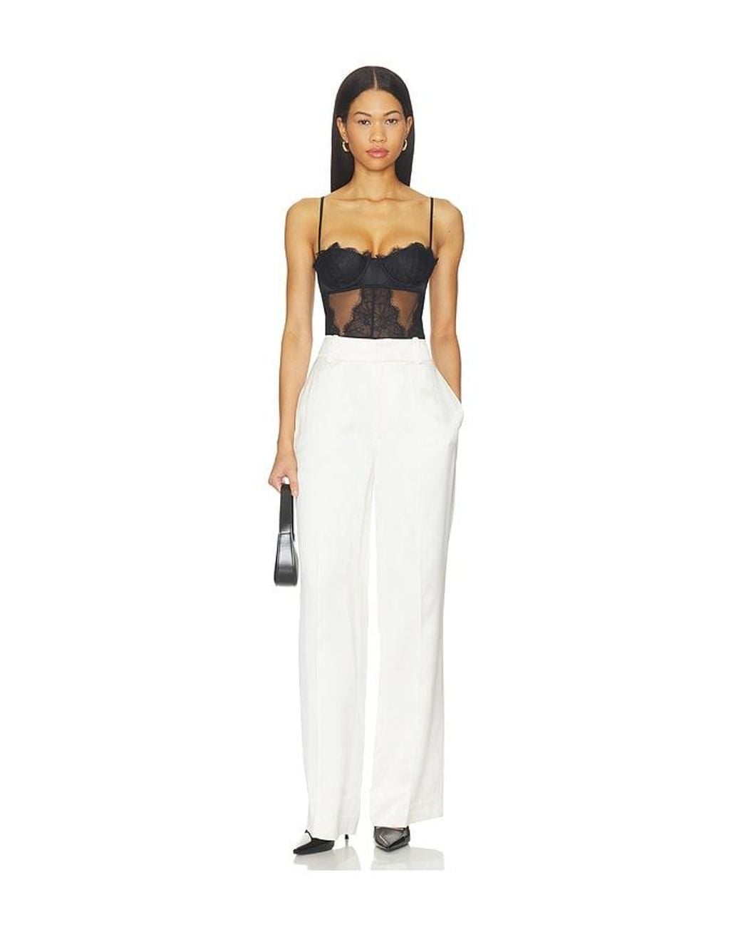 Kiki de Montparnasse Black Agnes Galloon Lace Bodysuit