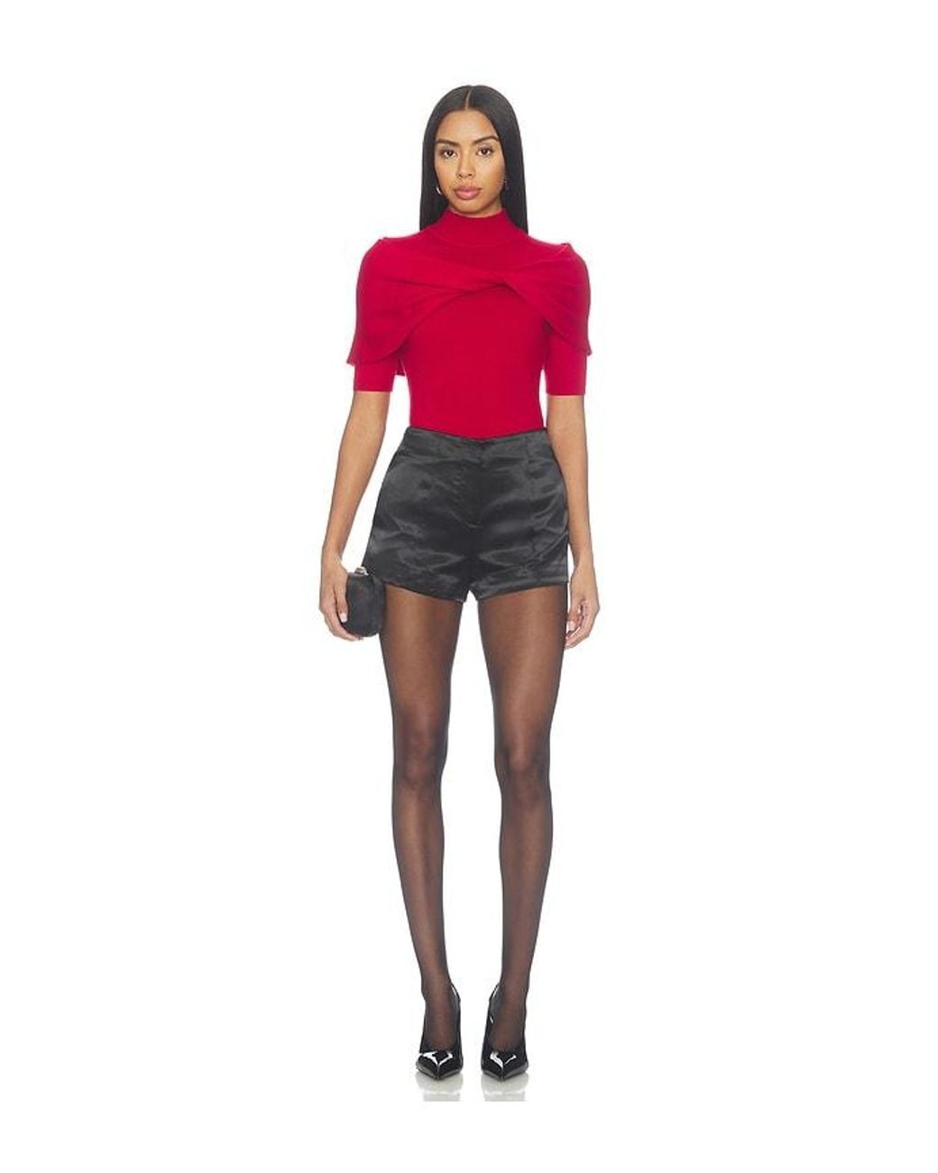 Lovers + Friends Red Emmah Twist Front Sweater