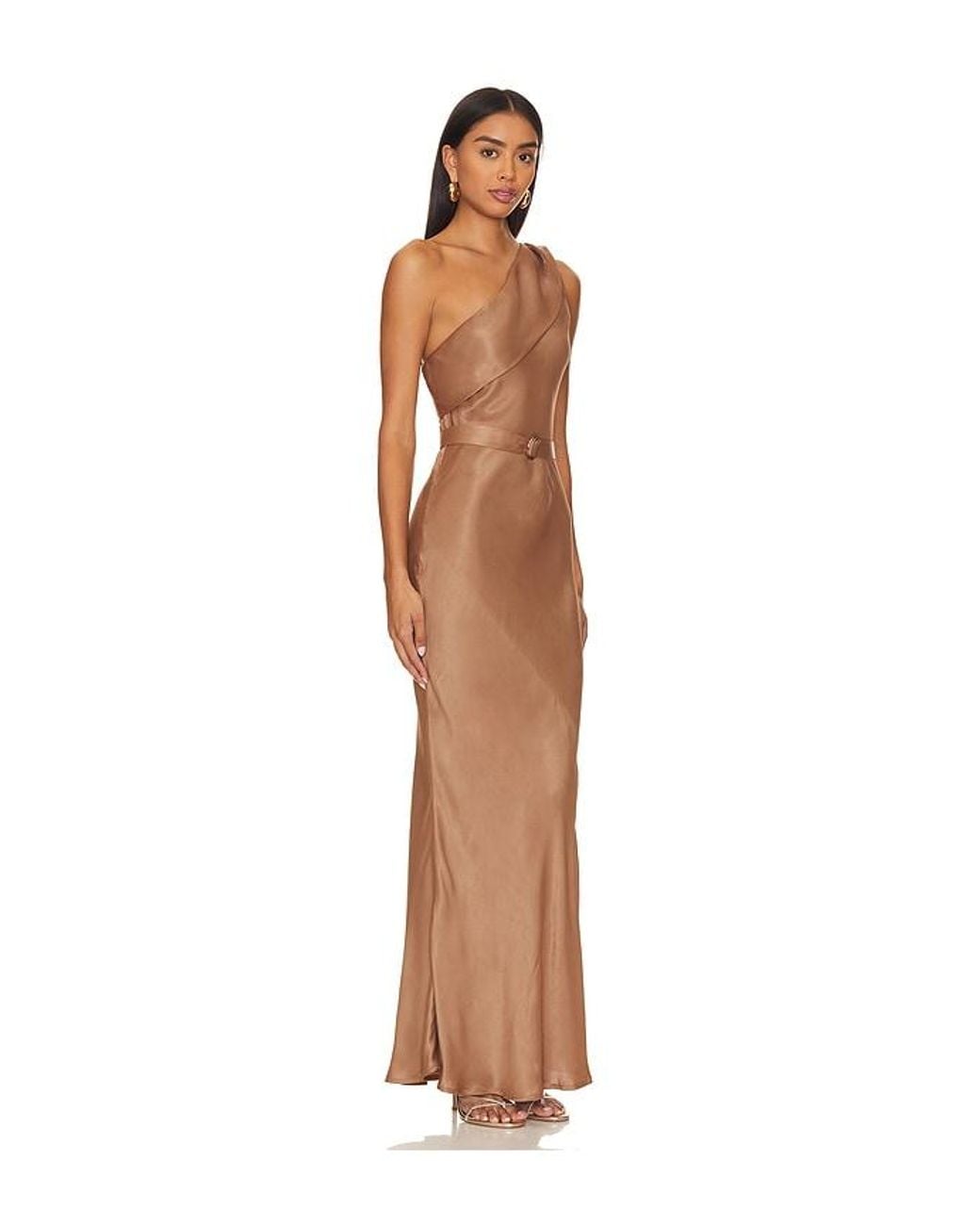 Karina Grimaldi Natural Angelique Midi Dress